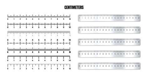 Realistic black centimeter scale for measuring Vector Image