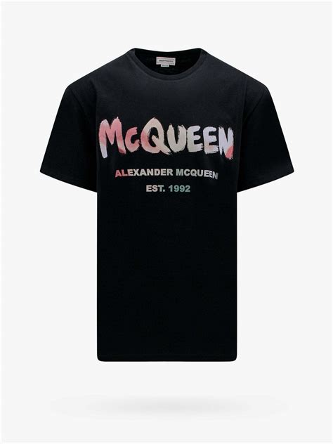 Alexander Mcqueen T Shirt Black Mens Alexander Mcqueen