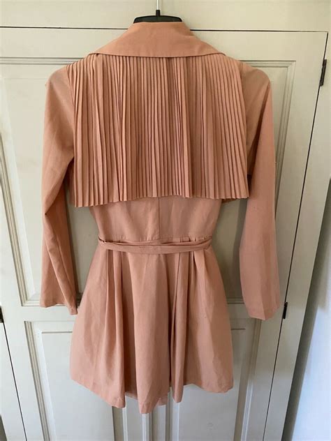 Women S Nude Coloured Lightweight Coat W Tie Belt Ac Gem
