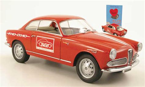 Modellautos Alfa Romeo Giulietta Mini Miniera Sprint Rot Ans