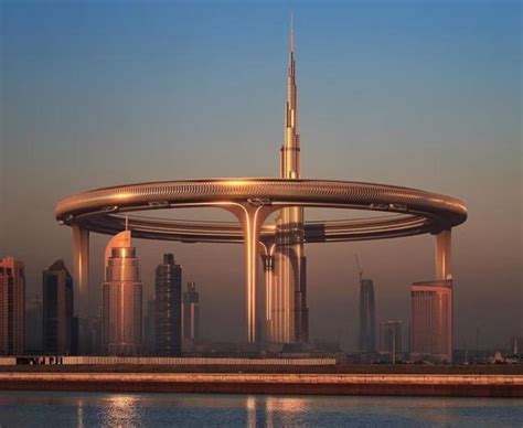 Massive Ring Shaped Structure Could Encircle Dubais Burj Khalifa