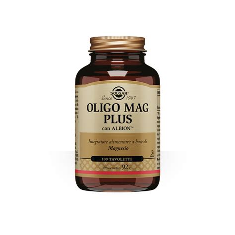 Solgar Oligo Mag Plus Integratore Ossa Tavolette Top Farmacia