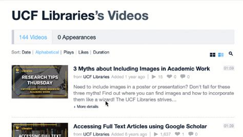 Videos Ucf Libraries