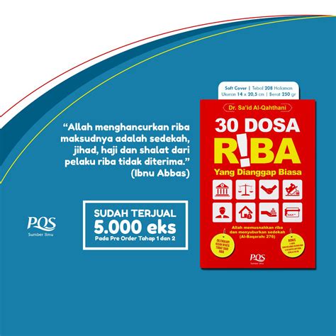 Jual Dosa Riba Yang Dianggap Biasa Promo Pqs Briofitashop