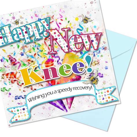 Knee Replacement Get Well Soon Card-happy New Knee – Knee Surgery