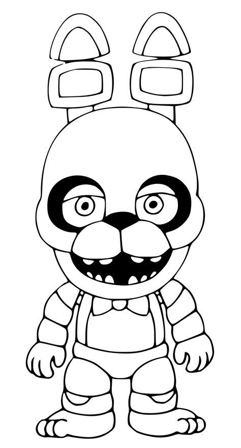 Twisted Bonnie Coloring Pages Coloring Cool