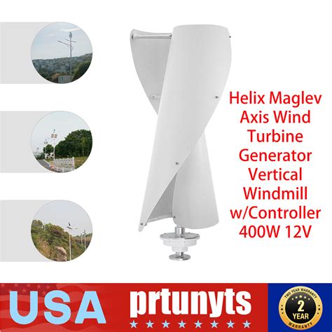 V Helix Maglev Axis Vertical Wind Turbine Wind Generator Windmill W