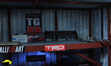 Bowerbird Garage Diorama: Street Tuner Garage Diorama (Ehra II) en 2020 ...