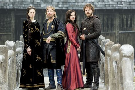 Vikings Judith And Aethelwulf With King Ecbert And Princess Kwenthrith Vikings Tv Vikings