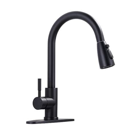 Iviga Stainless Steel Single Handle Pull Down Sprayer Kitchen Faucet