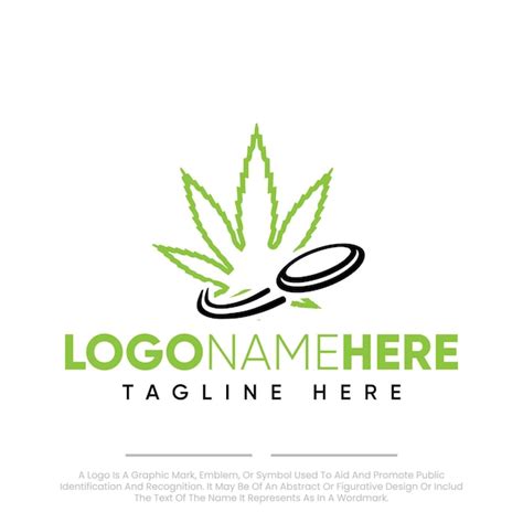 Logo D insigne De Cannabis Médical Vectoriel Gratuit Avec Loupe