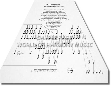 1812 Overture Sample Pages 01 | 1812 overture, Harmony music, Overture