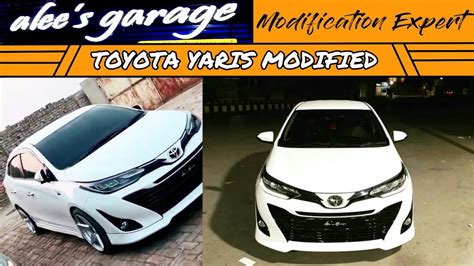 Toyota Yaris Modified By Aleesgarage Modifications Expert White