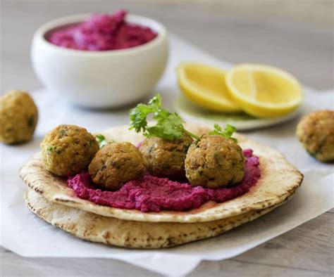 Falafel met rode bieten hummus Cookidoo het officiële Thermomix