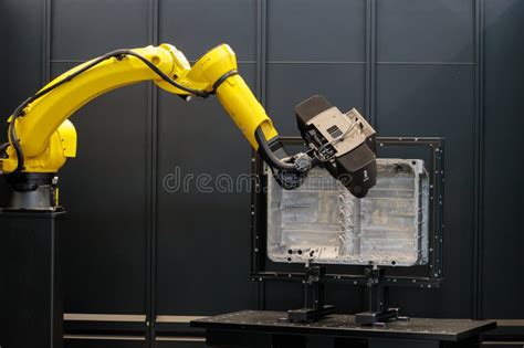 Automated Scanning Conducted By Robotic Arm Robot With D Sensor