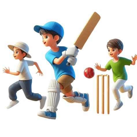 kids olaying cricket cricket kids playing sports png transparent