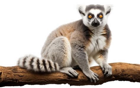 Premium Photo Lemur Sitting On Top Of Tree Branch