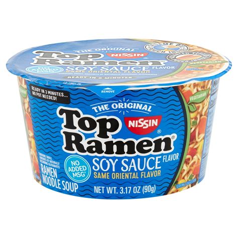 Nissin The Original Top Ramen Soy Sauce Flavor Ramen Noodle Soup 3 17 Oz