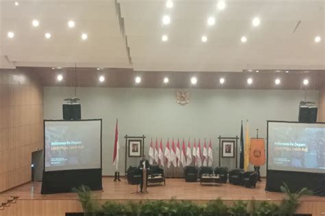 Kuliah Kebangsaan Fisip UI Anies Pimpin Yel Yel Di Hadapan Mahasiswa