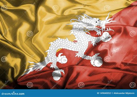 Bandera Que Agita De Bhut n Stock de ilustración Ilustración de viejo