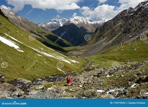 Tian Shan Mountains Ala Kul Lake Trek Kyrgyzstan Stock Photo Image