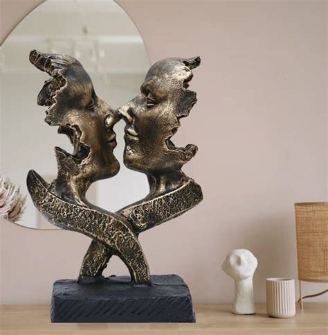 Handicraft Resin Gold Couple Statue For Home At Rs 350 Laughing