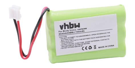 Vhbw 1x NiMH batterie 700mAh 3 6V pour télephone fixe sans fil RCA