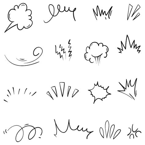 Premium Vector Vector Set Of Handdrawn Cute Cartoony Expression Sign