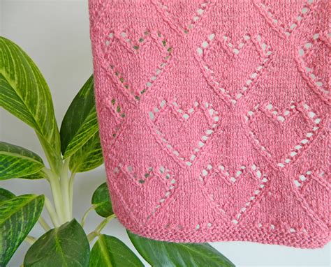 Lace Hearts Pattern Valentines Knitting Oh La Lana