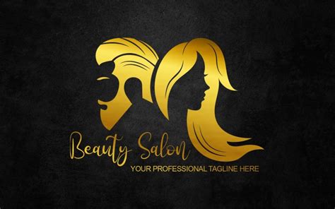 Diseño De Logotipo De Estética De Salón De Belleza Para Hombre Y Mujer Identidad De Marca