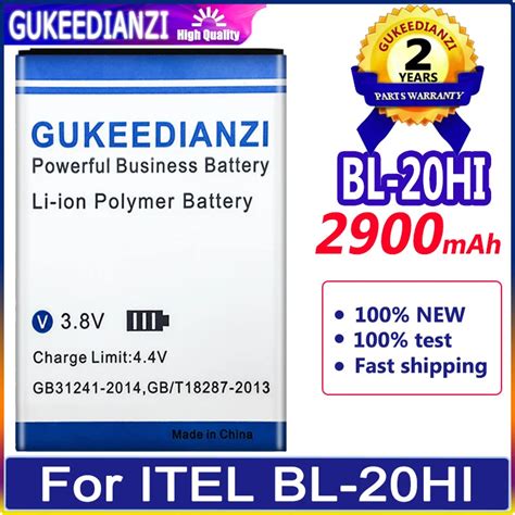 GUKEEDIANZI Battery For ITEL BL 21BI BL 24EI BL 20HI BL 25BI