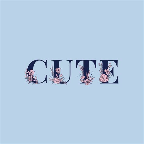 Download premium vector of Cute word typography vector font lettering ...