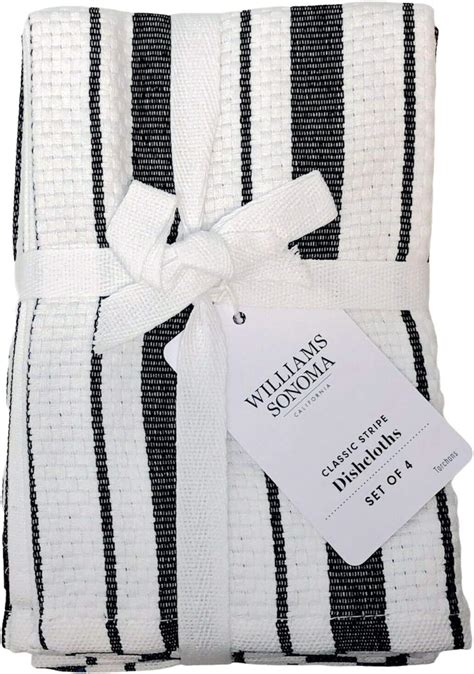 Amazon Williams Sonoma Classic Striped Towels Cotton Set Of 4