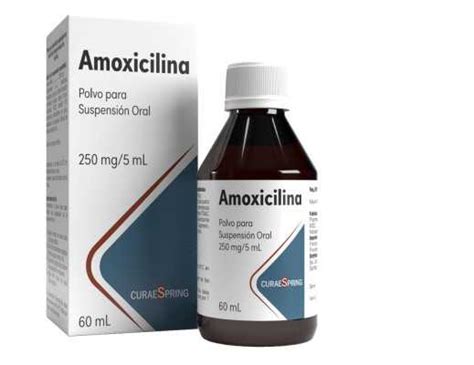 Amoxicilina 250 mg 5 mL x 60 mL Polvo Para Suspensión Oral