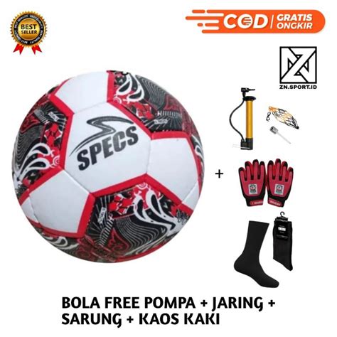 Jual Bola Sepak Size 5 Murah Free Pompa Sarung Kaos Kaki Jaring Pentil