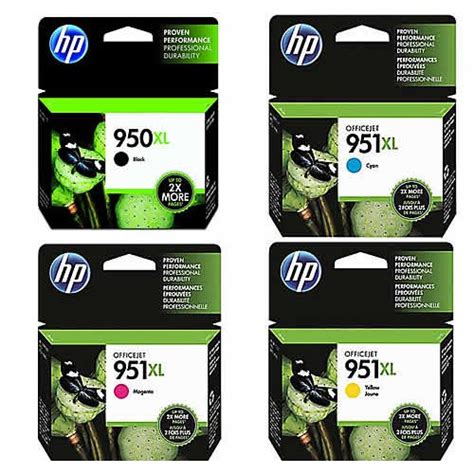 Hp 950xl 951xl Genuine Value Pack 4 High Yield Ink Cartridges