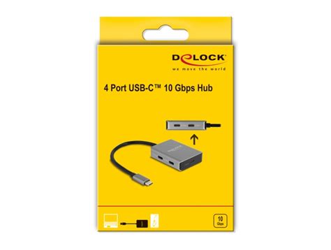 Delock Products 64249 Delock Usb 10 Gbps 4 Port Usb Type C™ Hub With