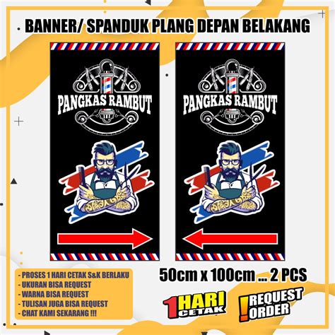 Jual BANNER SPANDUK PLANG 1 PAKET DEPAN BELAKANG Shopee Indonesia