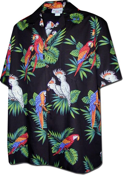 Chemise Hawaienne Royal Parrots Perroquets Et Aras Les Oiseaux Des