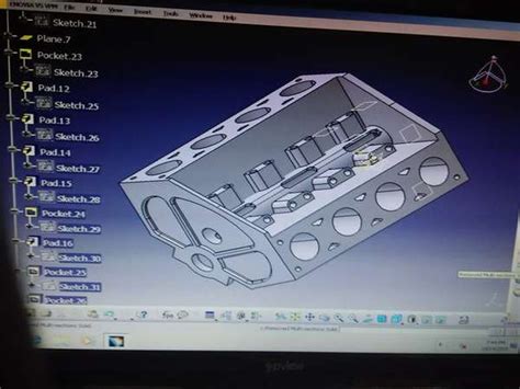 Engine Block Designed In Catia V5 Youth4work Blogs