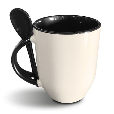 Taza de color negro de cerámica con ventana blanca SublimArts de 11oz