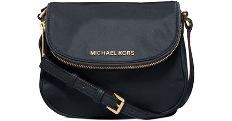 Michael Kors Michael Bedford Nylon Flap Crossbody In Blue Lyst