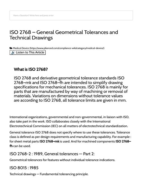 iso  general geometrical tolerances  technical drawings