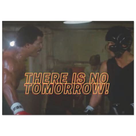 There is No Tomorrow Rocky Movie Poster - Etsy