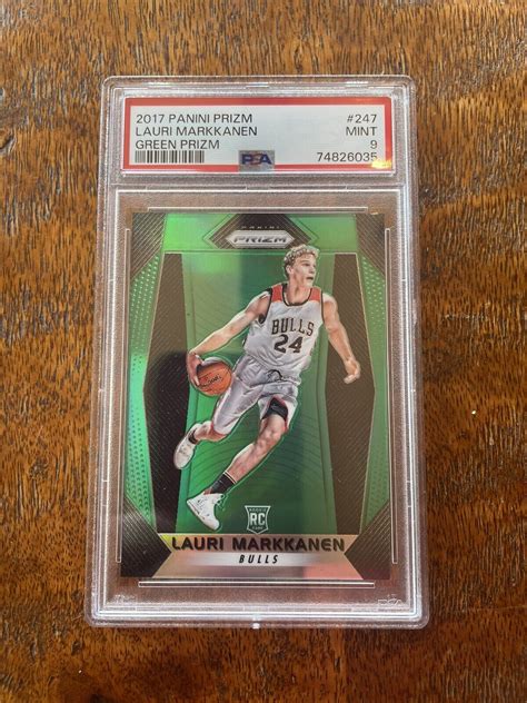 Panini Green Prizm Lauri Markkanen Jazz Rc Rookie Psa