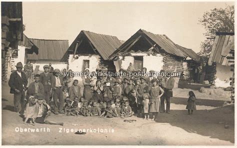 Fotokarte Oberwarth Zigeunerkolonie um 1925 Wiener Werkstätte