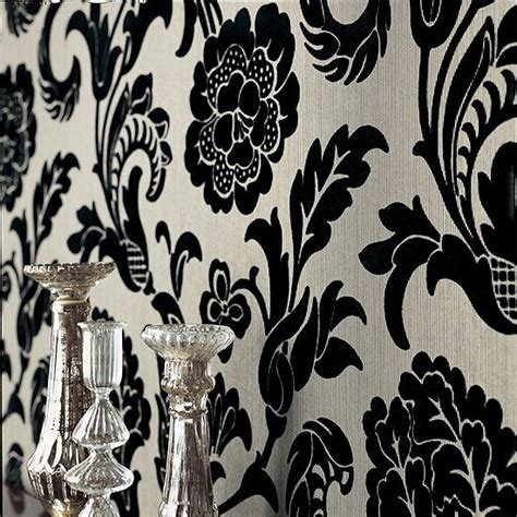 Flock Wallpaper | Flock wallpaper, Velvet wallpaper, Damask wallpaper