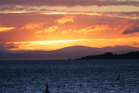 Winter Sunrise Over The Firth Of Clyde Scotland Taken Fro Flickr