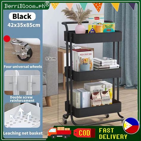 Cod Tier Kitchen Utility Trolley Cart Shelf Storage Rack Organizer