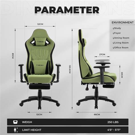 Yamobo Silla De Juegos Con Reposapi S Silla De Oficina Ergon Mica Con